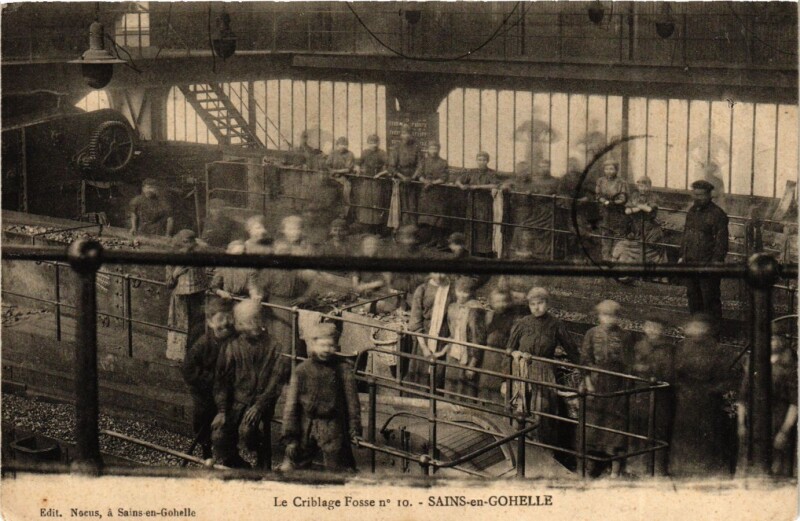 Carte postale ancienne Le Criblage Fosse no 10 - Sains-en-Gohelle à Sains-en-Gohelle