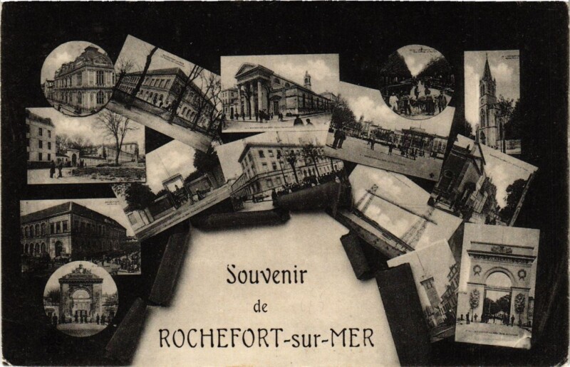 Carte postale ancienne Souvenir de Rochefort-sur-Mer à Rochefort
