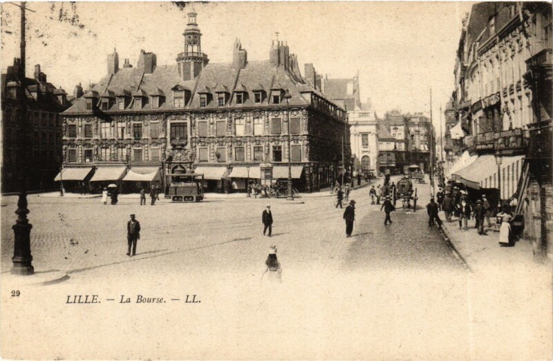 Carte postale ancienne Nord Lille La Bourse à Lille