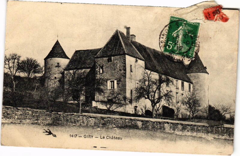 Carte postale ancienne Giry Le Chateau Nievre