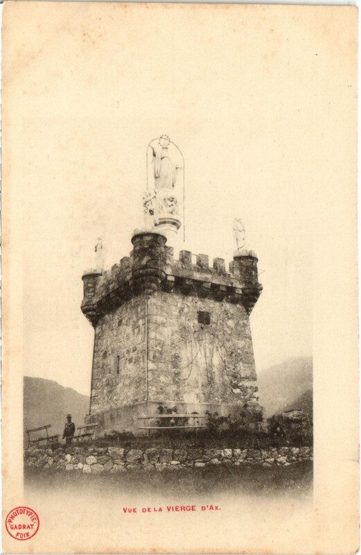 Carte postale ancienne Vue de la Vierde d'Ax Ariege