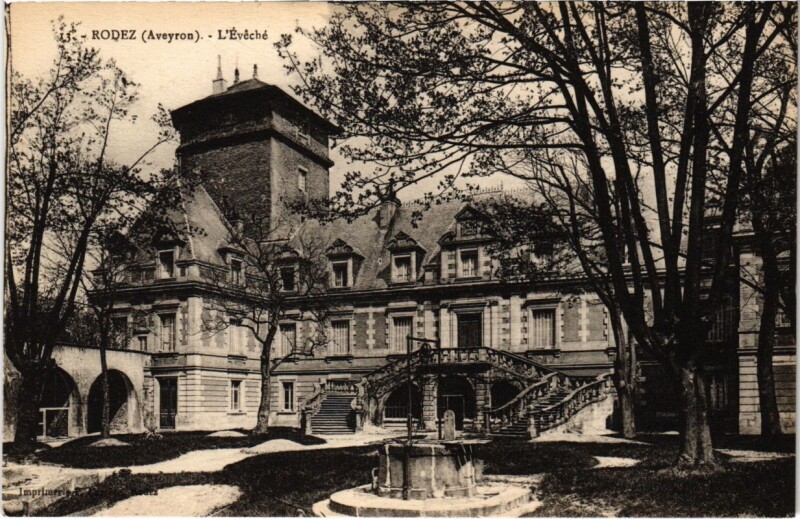 Carte postale ancienne Rodez - L'Eveche à Rodez