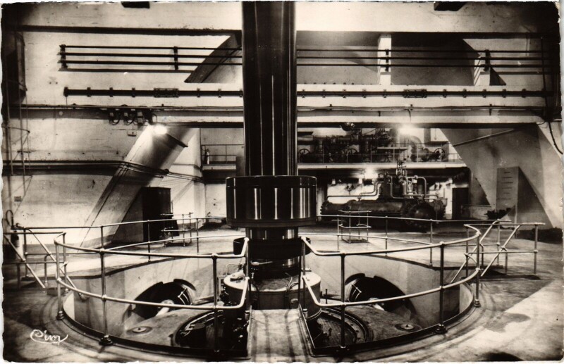 Carte postale ancienne Genissiat - Centrale Léon Perrier