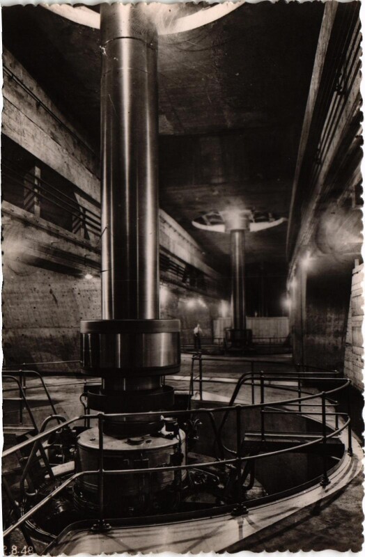Carte postale ancienne Centrale Léon Perrier - Genissiat