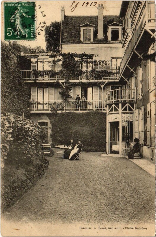 Carte postale ancienne Pontoise - Cliche Godefroy à Pontoise