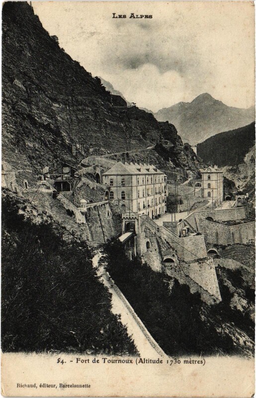 Carte postale ancienne Militaire Fort de Tournoux