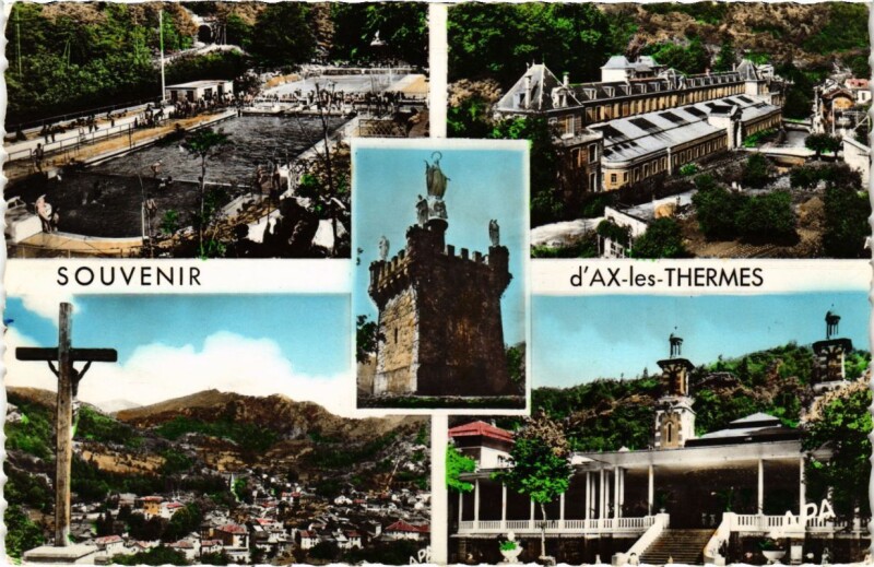 Carte postale ancienne Ax les Thermes- souvenir France à Ax-les-Thermes