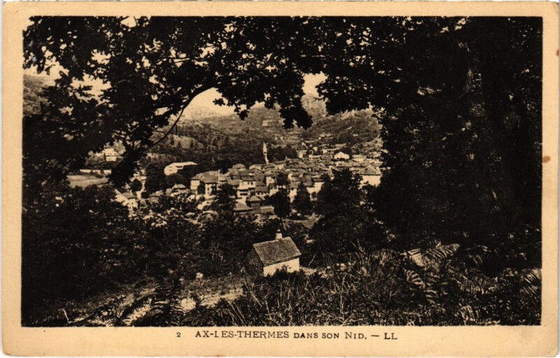 Carte postale ancienne Ax les Thermes- dans son Nid France à Ax-les-Thermes