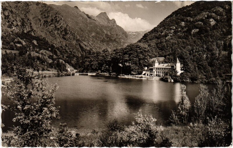 Carte postale ancienne Ax les Thermes- Le Lac d'Orgeix et la Dent d'Oriu France à Ax-les-Thermes