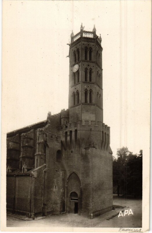 Carte postale ancienne Pamiers- La Cathedrale France à Pamiers