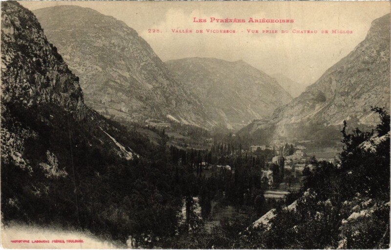 Carte postale ancienne Vallee de Vicdessos France
