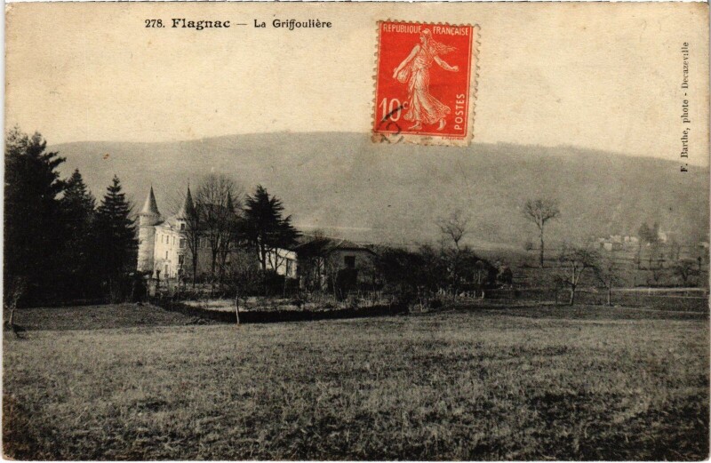 Carte postale ancienne Flagnac - La Griffouliére à Flagnac