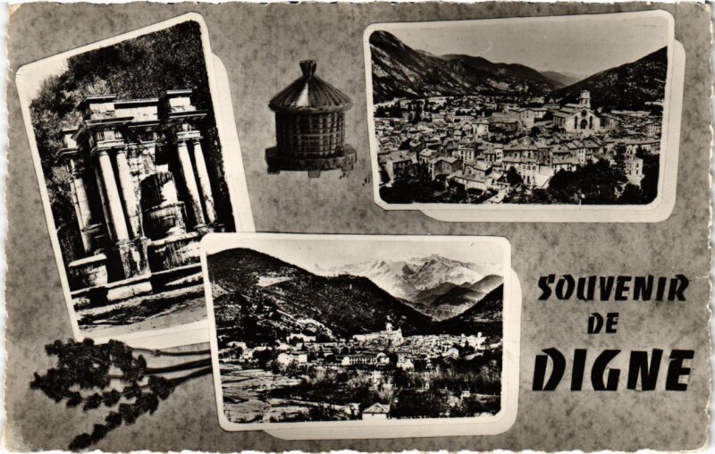Carte postale ancienne Souvenir de Digne