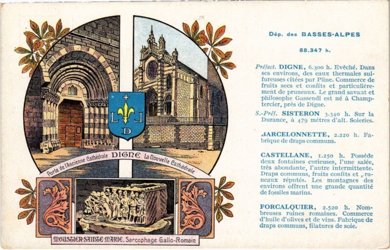 Carte postale ancienne Basses-Alpes