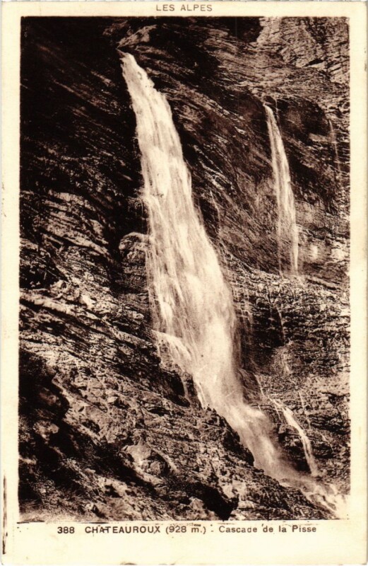 Carte postale ancienne Chateauroux Cascade de la Pisse