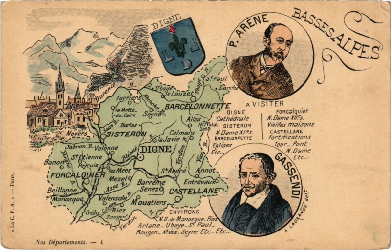 Carte postale ancienne Basses Alpes