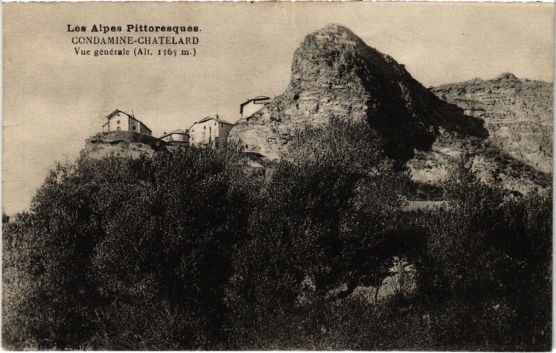 Carte postale ancienne Les Alpes Pittoresques Condamine-Chatelard Vue generale