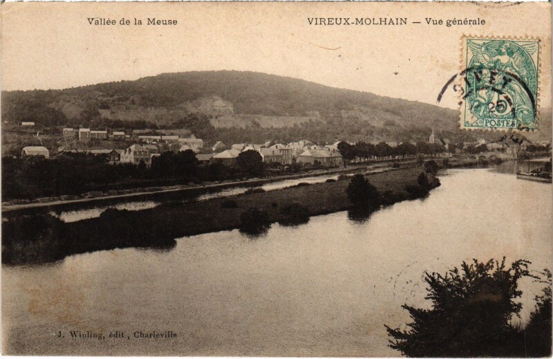 Carte postale ancienne Vireux-Molhain - Vue Générale à Vireux-Molhain