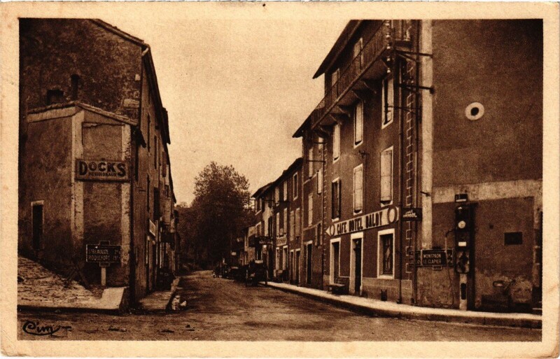 Carte postale ancienne Fondamente - Route de Cornus à Fondamente