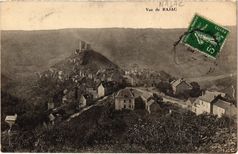 Carte postale ancienne Vue de Najac à Najac