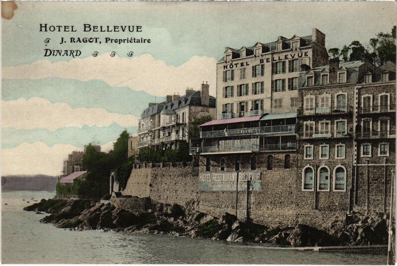 Carte postale ancienne Hotel Bellevue - Dinard à Dinard