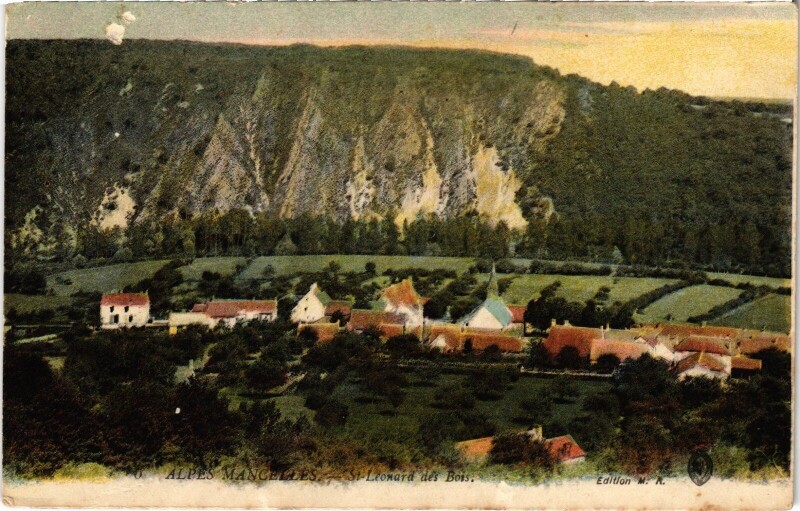 Carte postale ancienne Alpes Mancelles - Saint-Leonard des Bois