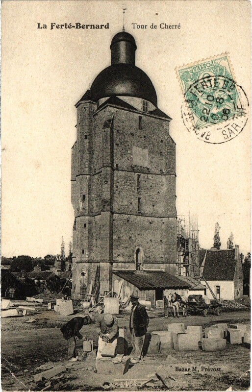 Carte postale ancienne La Ferte-Bernard - Tour de Cherré à La Ferté-Bernard