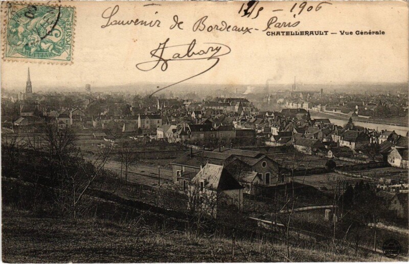 Carte postale ancienne Chatellerault - Vue Générale à Châtellerault