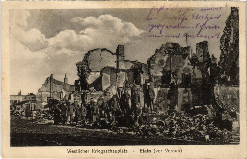 Carte postale ancienne Etain - Town Scene - Ruines à Étain