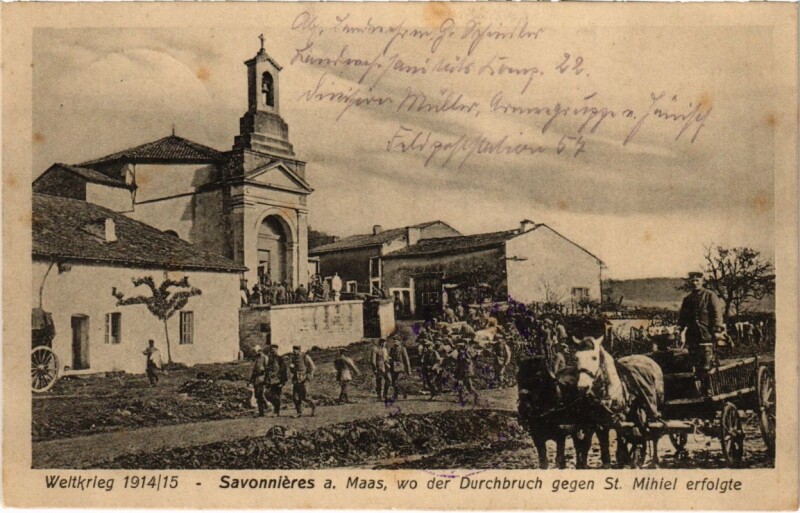 Carte postale ancienne Savonnieres-en-Perthois - Savonnieres a. Maas - Village Scene à Savonnières-en-Perthois
