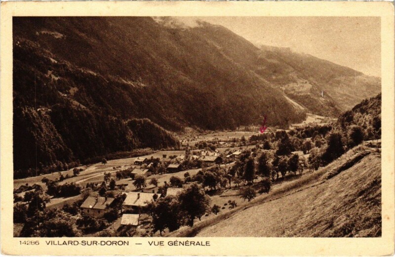 Carte postale ancienne Villard-sur-Doron - Vue générale