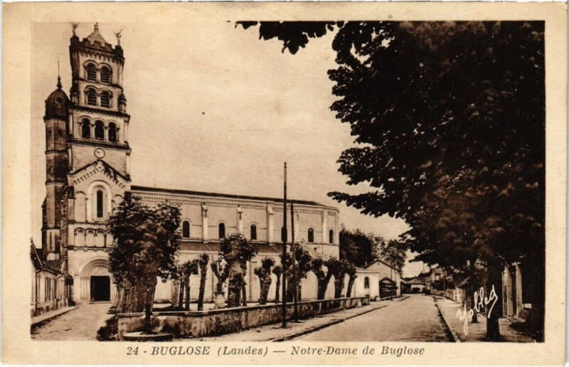 Carte postale ancienne Buglose - Notre-Dame de Buglose