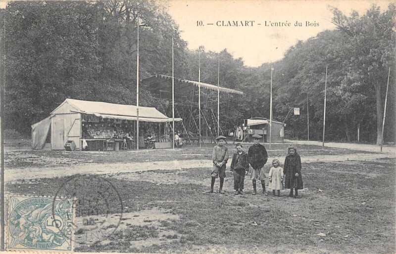 Carte postale ancienne L'Entrée du Bois à Clamart