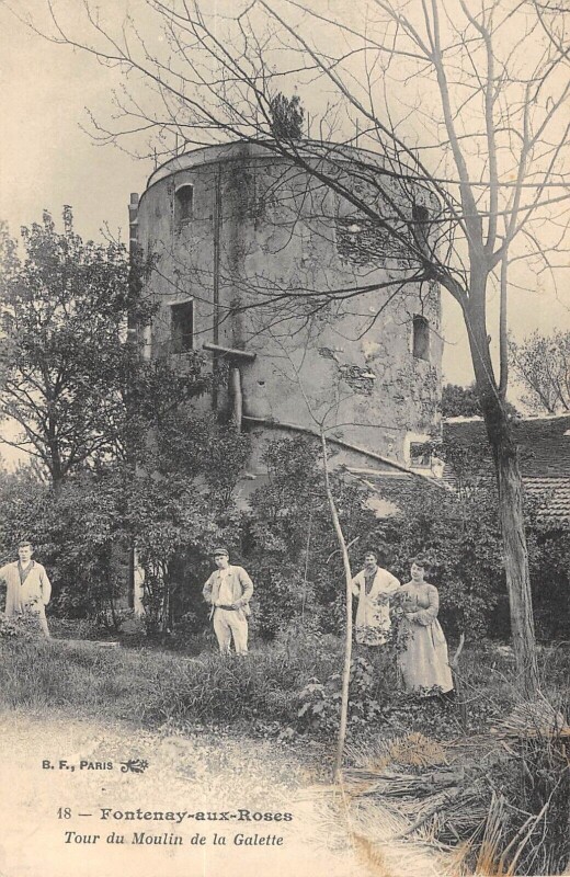 Carte postale ancienne Fontenay Aux Roses Tour Du Moulin De La Galette à Fontenay-aux-Roses