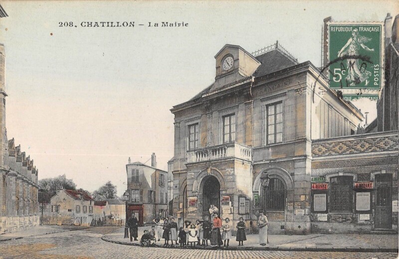 Carte postale ancienne Chatillon La Mairie