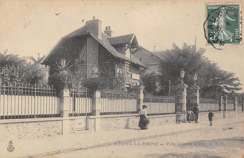 Carte postale ancienne Bourg La Reine Villa Jeanne D'Arc à Bourg-la-Reine