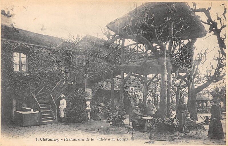 Carte postale ancienne Chatenay Restaurant De La Vallee Aux Loups