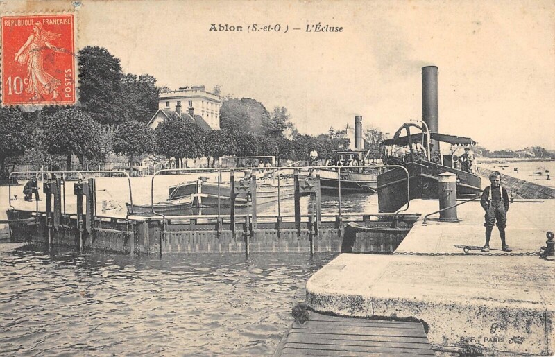 Carte postale ancienne Ablon L'Ecluse
