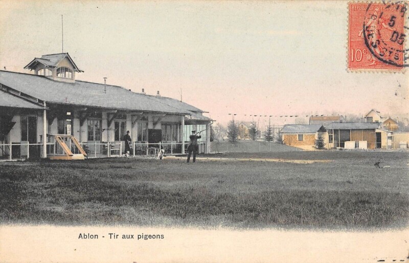 Carte postale ancienne Ablon Tir Aux Pigeons