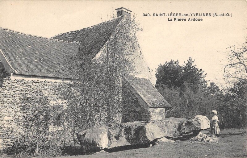 Carte postale ancienne Saint Leger En Yvelines La Pierre Ardoue