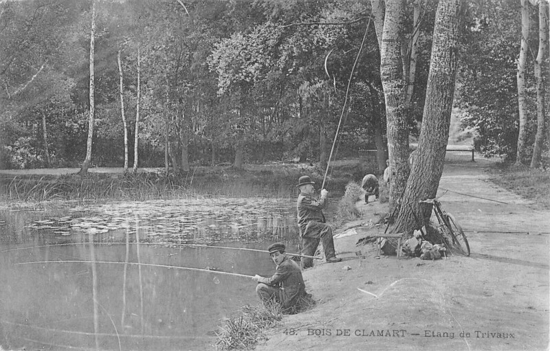 Carte postale ancienne Bois De Clamart Etang De Trivaux à Meudon