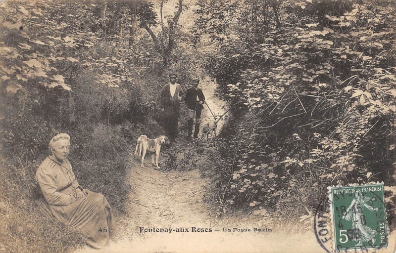 Carte postale ancienne Fontenay Aux Roses La Fosse Bazin Chasse à Fontenay-aux-Roses