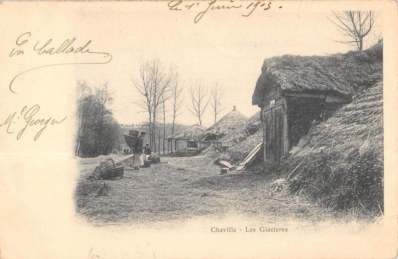 Carte postale ancienne Chaville Les Glacieres à Chaville