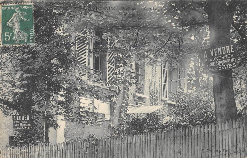 Carte postale ancienne Bellevue Pavillon Du Vert Logis