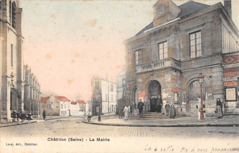 Carte postale ancienne Chatillon La Mairie
