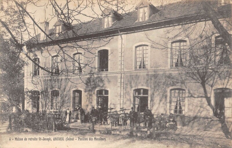 Carte postale ancienne Arcueil Maison De Retraite Saint Joseph Pavillon Des Messieurs à Arcueil