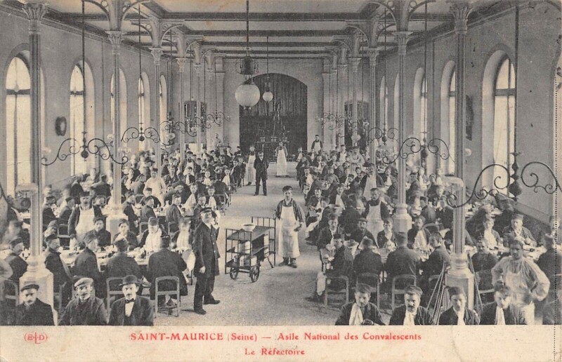 Carte postale ancienne Saint Maurice Asile National Des Convalescents à Saint-Maurice