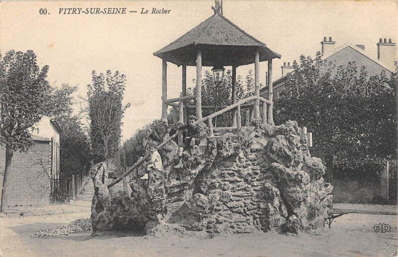 Carte postale ancienne Vitry Sur Seine Le Rocher à Vitry-sur-Seine