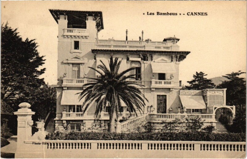Carte postale ancienne Les Bambous - Cannes à Cannes