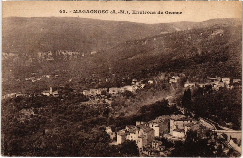 Carte postale ancienne Magagnosc Environs de Grasse à Grasse